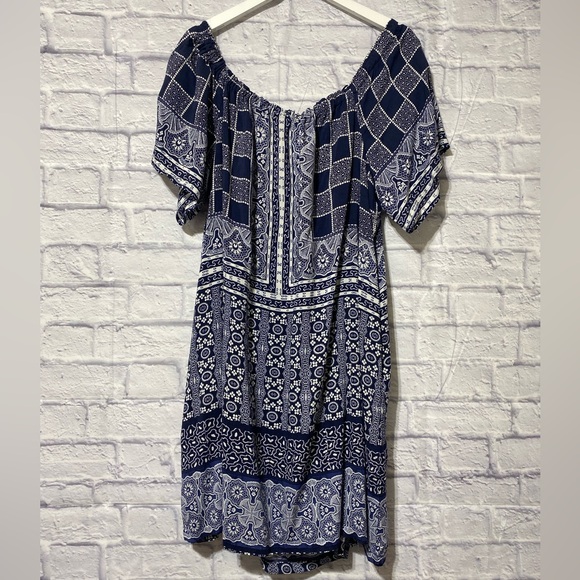 Anthropology dress midi blue - Picture 4 of 12